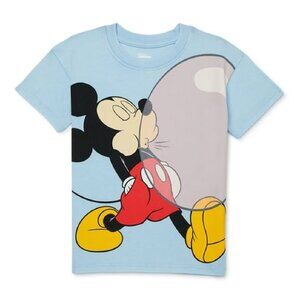 Disney Mickey Mouse Toddler Boys & Girls T-Shirt, CrewNeck, Short-Sleeve, Blue